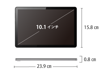Lenovo Tab M10 (3rd Gen) LTE サイズ
