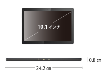 Lenovo Tab M10 REL（WiFiモデル） サイズ