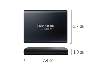 サムスン ポータブルSSD（1TB) MU-PA1T0B/IT サイズ