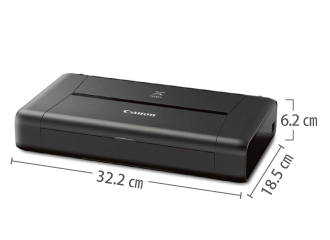 A4 カラーインクジェットプリンタ　Canon モバイルプリンタ A4 iP110 サイズ