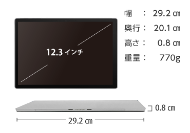 Microsoft Surface Pro 7+ (i5/8GBモデル) 画像2