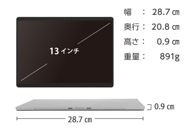 Microsoft Surface Pro 8 (i5/16GBモデル) 画像2