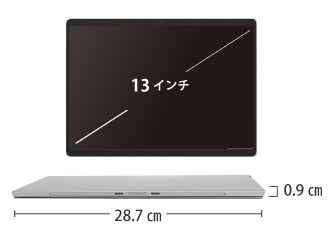 Microsoft Surface Pro8 LTE（i5/8GBモデル） サイズ